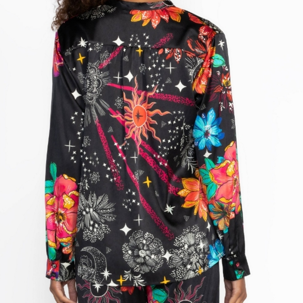 Johnny Was Erik Lounge Set in Starry Night Black, Size L. - Picture 6 of 8